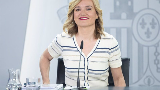 ep la ministra de educacion y formacion profesional de espana pilar alegria durante una rueda de