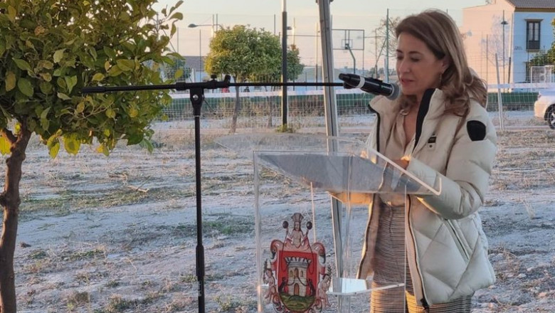 ep la ministra de transportes movilidad y agenda urbana mitma raquel sanchez en un acto en osuna