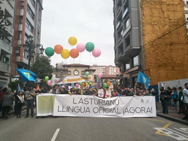 Manifestación por la oficialidad del asturiano en Oviedo | EUROPA PRESS ep manifestacionla oficialidadasturianooviedo