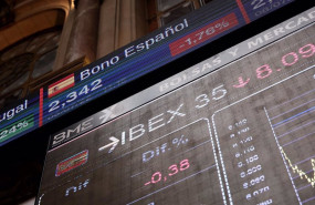 ep paneles del palacio de la bolsa a 8 de julio de 2022 en madrid espana