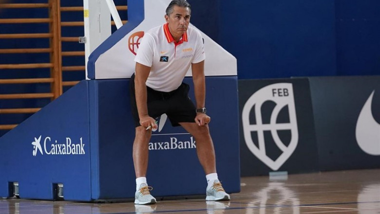 ep sergio scariolo duranteentrenamientola seleccion espanolabaloncesto