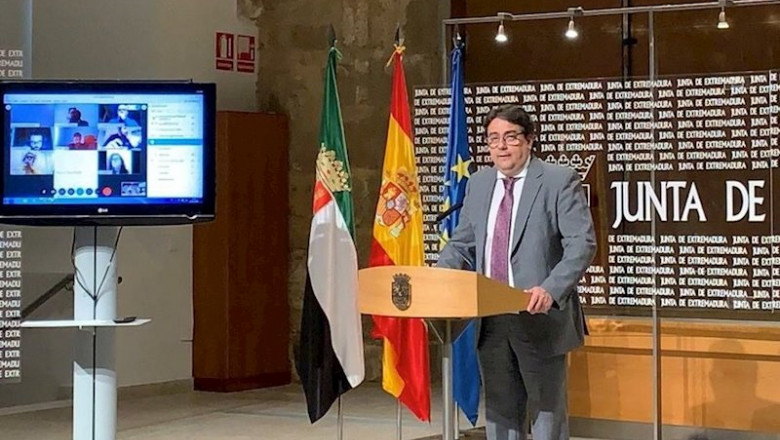 Vergeles en rueda de prensa sobre el coronavirus | JUNTA DE EXTREMADURA ep vergeles en rueda de prensa sobre el coronavirus