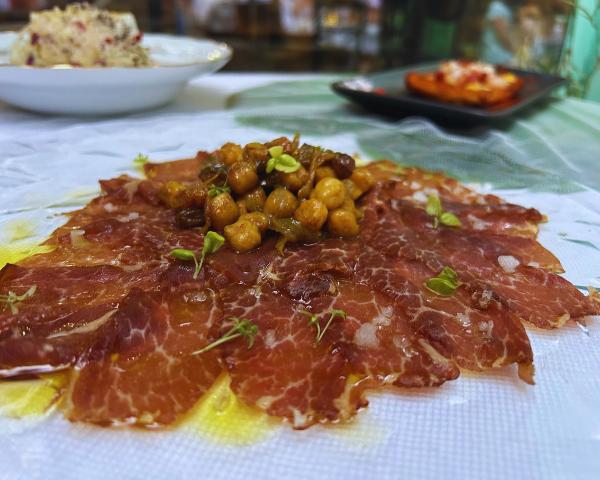 carpaccio de presa ibrica