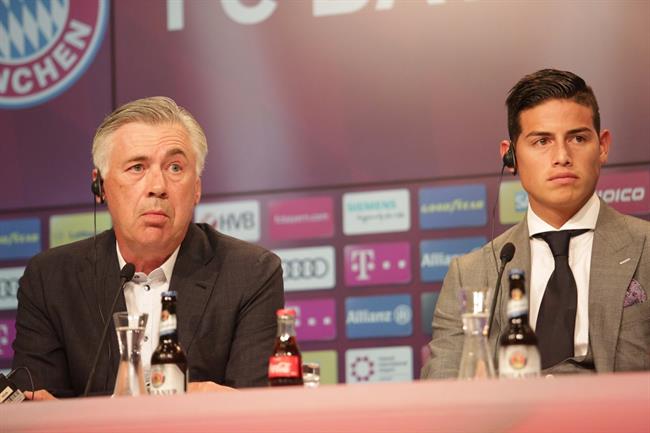Ancelotti junto a James Rodríguez | FC BAYERN ep ancelottia james rodriguez
