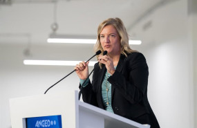 ep archivo   la presidenta de anged matilde garcia interviene durante la clausura de la asamblea