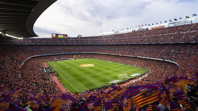 El Camp Nou, estadio del FC Barcelona, en día de partido | FCB ep camp nou estadiofc barcelona en diapartido