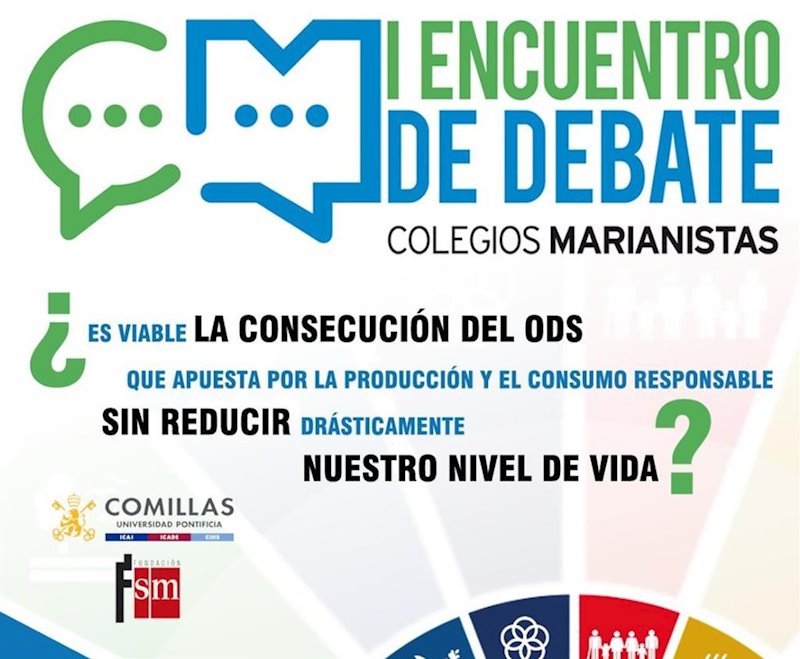 ep cartel i encuentro de debate de los colegios marianistas de espana