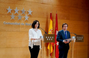 ep comparecencia de ayuso y almeida en la real casa de correos