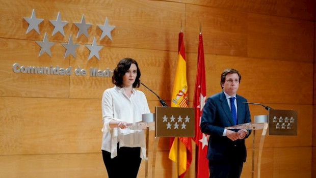 ep comparecencia de ayuso y almeida en la real casa de correos