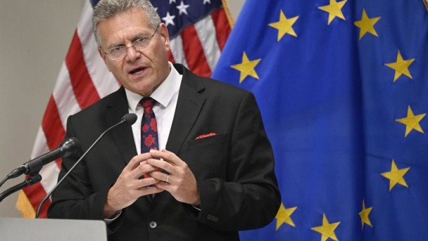 ep el comisario europeo de comercio maros sefcovic durante una rueda de prensa en washington