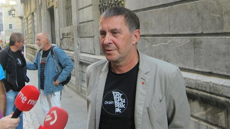 ep el coordinador de eh bildu arnaldo otegi en declaraciones a los medios en bilbao