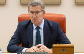 ep el lider del pp alberto nunez feijoo preside la reunion de los grupos parlamentarios de congreso