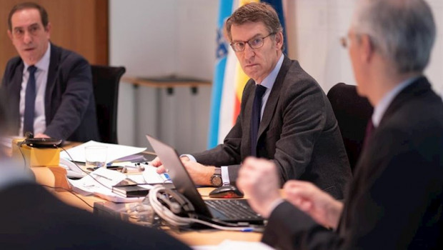 ep el titular del gobierno gallego preside la reunion del consello