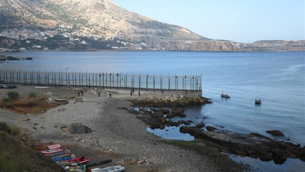 ep en la imagen algunos de los 153 migrantes que han entrado en ceuta saltando su doble valla en la