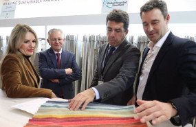 ep la consellera nuria montes y el president carlos mazon visitan la feria heimtextil