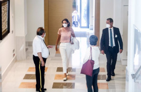 ep la ministra de industria comercio y turismo reyes maroto c a su llegada para comparecer en la