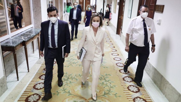 ep la portavoz del grupo popular en el congreso cuca gamarra c se dirige a una rueda de prensa en el