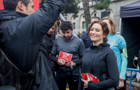 ep la presidenta de la comunidad de madrid isabel diaz ayuso participa en la carrera de las empresas