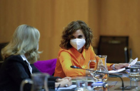 ep la vicepresidenta primera y ministra de asuntos economicos nadia calvino i y la ministra de