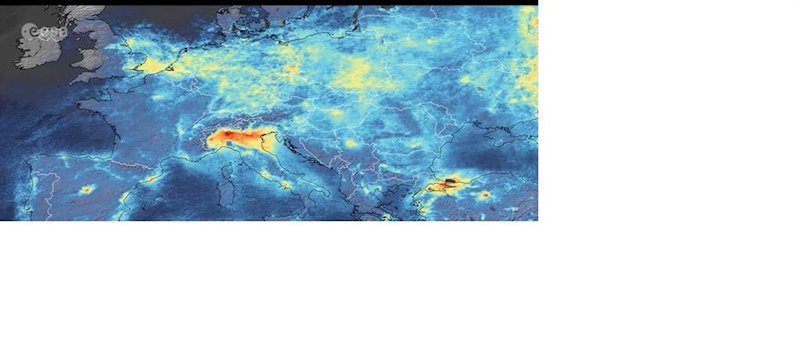 Simulación de los niveles de contaminación del aire en Italia en los últimos días | ESA ep simulacion de los niveles de contaminacion del aire en italia en los ultimos dias