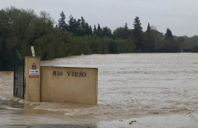 ep un campo inundado en la zona rural de jerez de la frontera como consecuencia de la crecida del