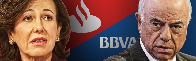 HSBC eleva el precio de Santander a 4,30 euros y baja el de BBVA a 6,10 euros