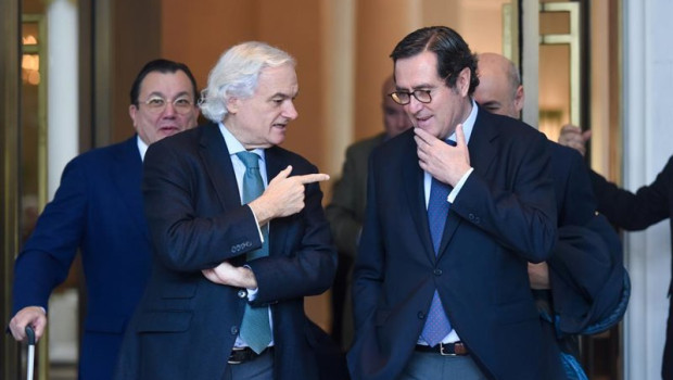 ep archivo   el presidente de ceim miguel garrido i y el presidente de la ceoe antonio garamendi d