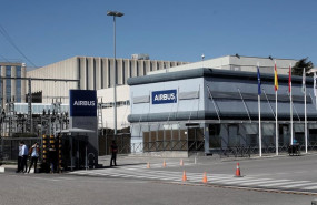 ep archivo   entrada a la sede de la empresa airbus en getafe en madrid espana
