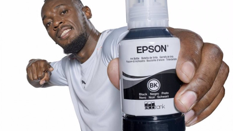 Archivo - Usain Bolt, the face of a major awareness building campaign for Epson’s cartridge-free EcoTank printers. | EPSON EUROPE/PR NEWSWIRE - Archivo ep archivo usain bolt the face of a major awareness building campaign for epsons cartridge free