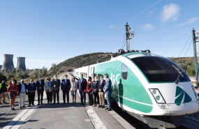ep autoridades en el primer viaje en pruebas por la variante de pajares