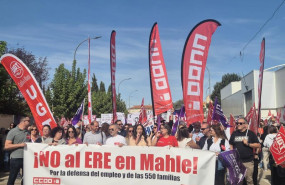 ep ccoo y ugt arropan a la plantilla de mahle y al pueblo de motilla del palancar en su primera