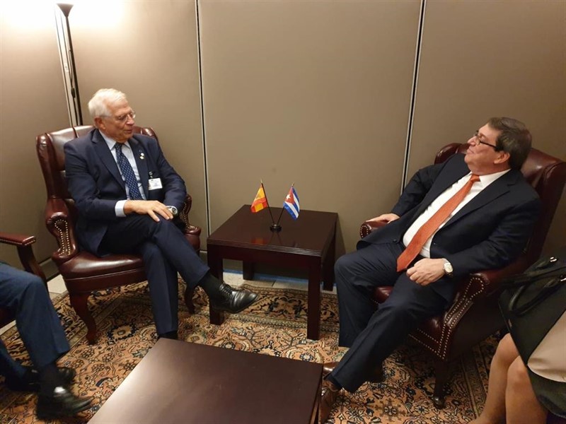 ep el ministro de asuntos exteriores josep borrell se reune con el canciller cubano bruno rodriguez
