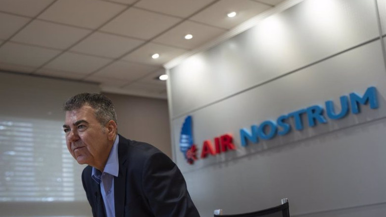 ep el presidente de air nostrum carlos bertomeu durante una rueda de prensa para analizar los ep el presidente de air nostrum carlos bertomeu durante una rueda de prensa para analizar los