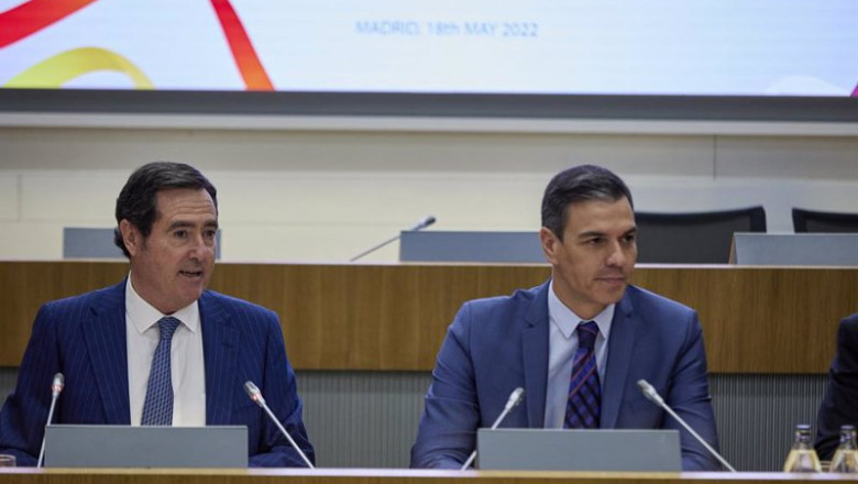 ep el presidente de la ceoe antonio garamendi i y el presidente del gobierno pedro sanchez c ep el presidente de la ceoe antonio garamendi i y el presidente del gobierno pedro sanchez c
