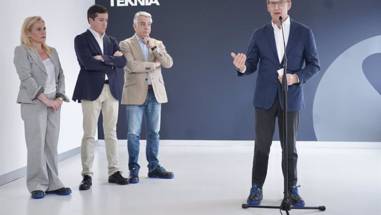 ep el presidente del pp alberto nunez feijoo durante su visita a la empresa teknia en abanto bizkaia ep el presidente del pp alberto nunez feijoo durante su visita a la empresa teknia en abanto bizkaia