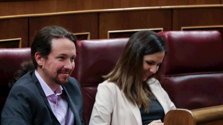 ep el secretario general de podemos pablo iglesias y la portavoz adjunta de unidas podemos en el ep el secretario general de podemos pablo iglesias y la portavoz adjunta de unidas podemos en el
