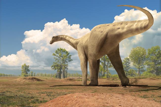 Hembra de titanosaurio preparándose para la puesta | ÓSCAR SANISIDRO/INSTITUT CATALÀ DE PALEONTOLOGIA M ep hembratitanosaurio preparandosela puesta