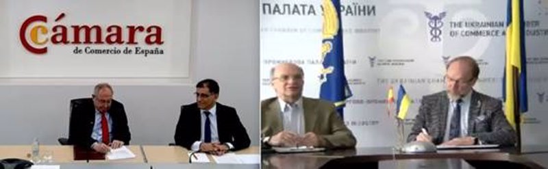 La Cámara de España firma un acuerdo con la Cámara de Comercio de Ucracnia para estrechar relaciones. | CÁMARA DE COMERCIO DE ESPAÑA ep la camara de espana firma un acuerdo con la camara de comercio de ucracnia para estrechar