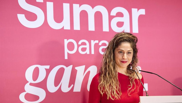 ep la coordinadora general de sumar lara hernandez durante la conferencia politica de sumar en el
