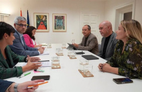 ep la ministra de vivienda y agenda urbana isabel rodriguez durante un encuentro con el secretario