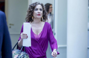 ep la portavoz del gobierno y ministra de hacienda maria jesus montero a su llegada al senado