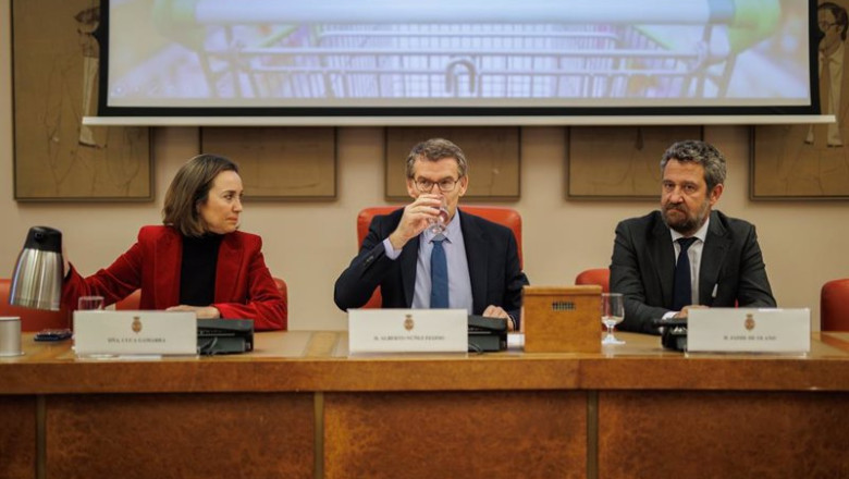 ep la portavoz del pp en el congreso cuca gamarra el presidente del partido popular alberto nunez ep la portavoz del pp en el congreso cuca gamarra el presidente del partido popular alberto nunez