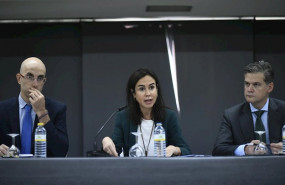 ep la presidenta de adif isabel pardo acompanada del secretario general de adif guillermo martinez