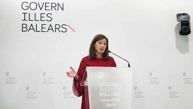 ep la presidenta del govern francina armengol en la sala de prensa del consolat de mar