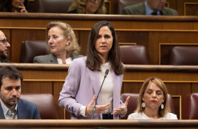 ep la secretaria general de podemos ione belarra interviene durante una sesion de control al