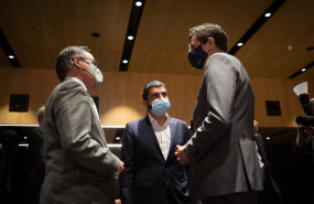 ep los consellers ramon tremosa y chakir el homrani y el director de relaciones institucionales y ep los consellers ramon tremosa y chakir el homrani y el director de relaciones institucionales y