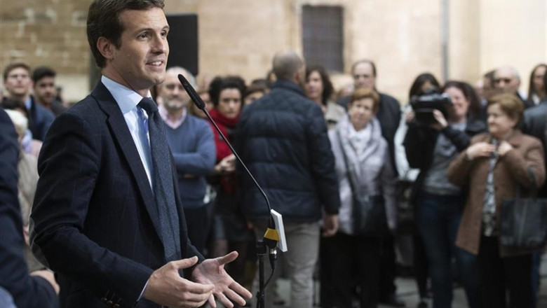 Ofrenda floral a la Virgen Dolorosa en Pamplona con la participación del presidente del PP, Pablo Casado | David Domench - Europa Press ep ofrenda floralla virgen dolorosapamplonala participacionpresidentepp pablo casado