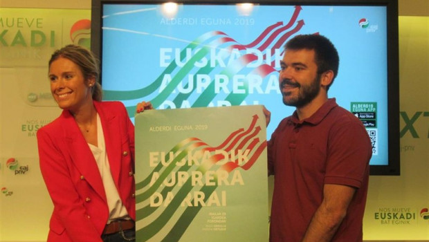 ep presentacion del pnv en sabin etxea en bilbao de los actos festivos del proximo alderdi eguna del