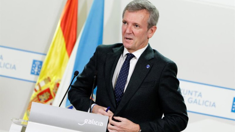 Rueda comparece tras la reunión del Consello. | DAVID CABEZÓN @ XUNTA ep rueda comparece tras la reunion del consello