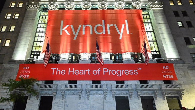 ep archivo   cartel de kyndril en nueva york en la jornada de su salida a bolsa